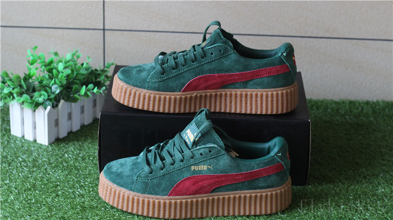 Rihanna Puma Suede Creeper Green